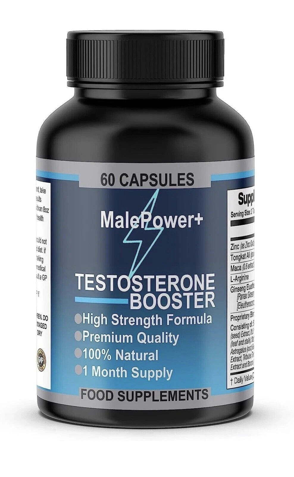 Male Power+ Plus Testosterone Booster | Men Max Strength Muscle Growth Anabolic