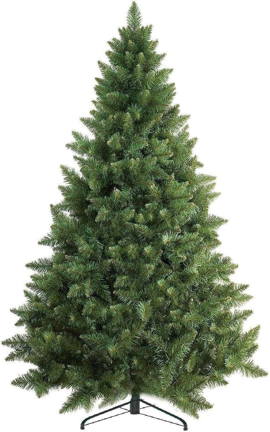 Pop Up Christmas Tree - 1.8M 6FT Artificial Fir | Metal Stand, Easy Assemble