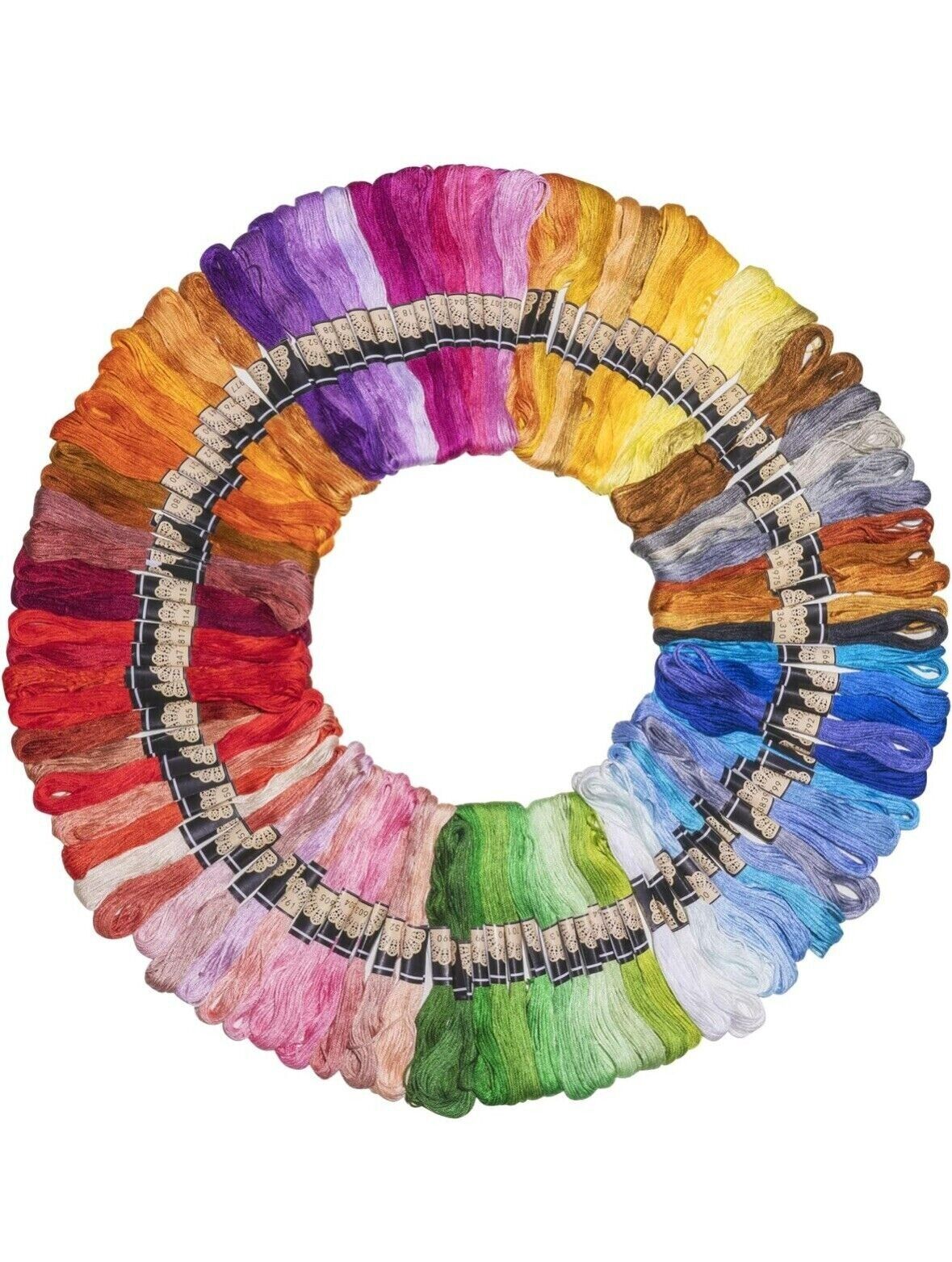 100 Skeins Cotton Embroidery Thread Bundles Cross Stitch Thread Floss Cotton