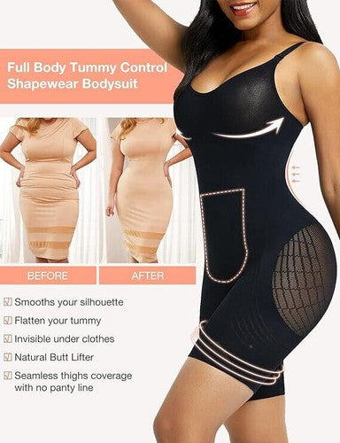 Shapewear Bodysuit, Seamless Tummy Control Full Body Shaper Fajas Colombiana
