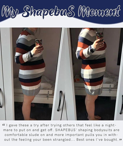 Women Tummy Control Shaping Shapewear Bodysuit with Bra Pads Slimming