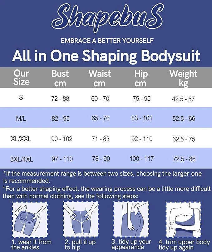 Women Tummy Control Shaping Shapewear Bodysuit with Bra Pads Slimming