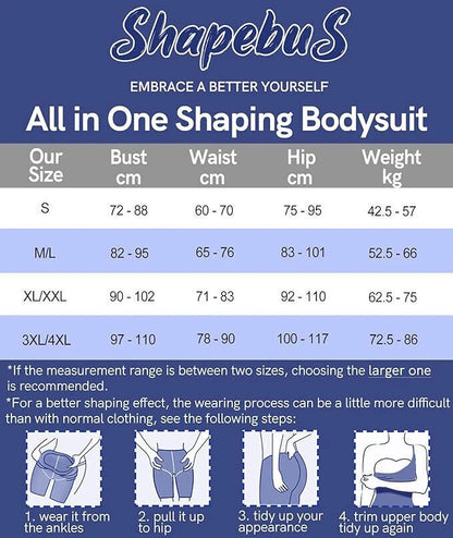 Women Tummy Control Shaping Shapewear Bodysuit with Bra Pads Slimming