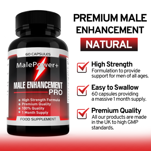 3x Male Power Plus 180 Capsules | Enhancemant Pro | Korean Ginseng & Maca