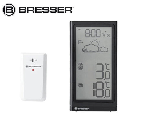 Bresser Weather Station time, date via DCF radio signal in 12 or 24 hour format