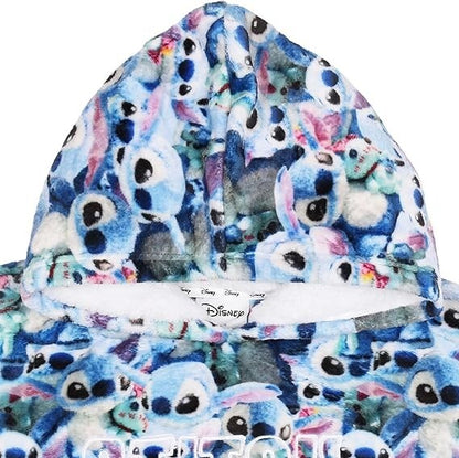 Disney Lilo & Stitch Women's Ladies Hoodie Hooded Blanket M/L Primark Snuddie