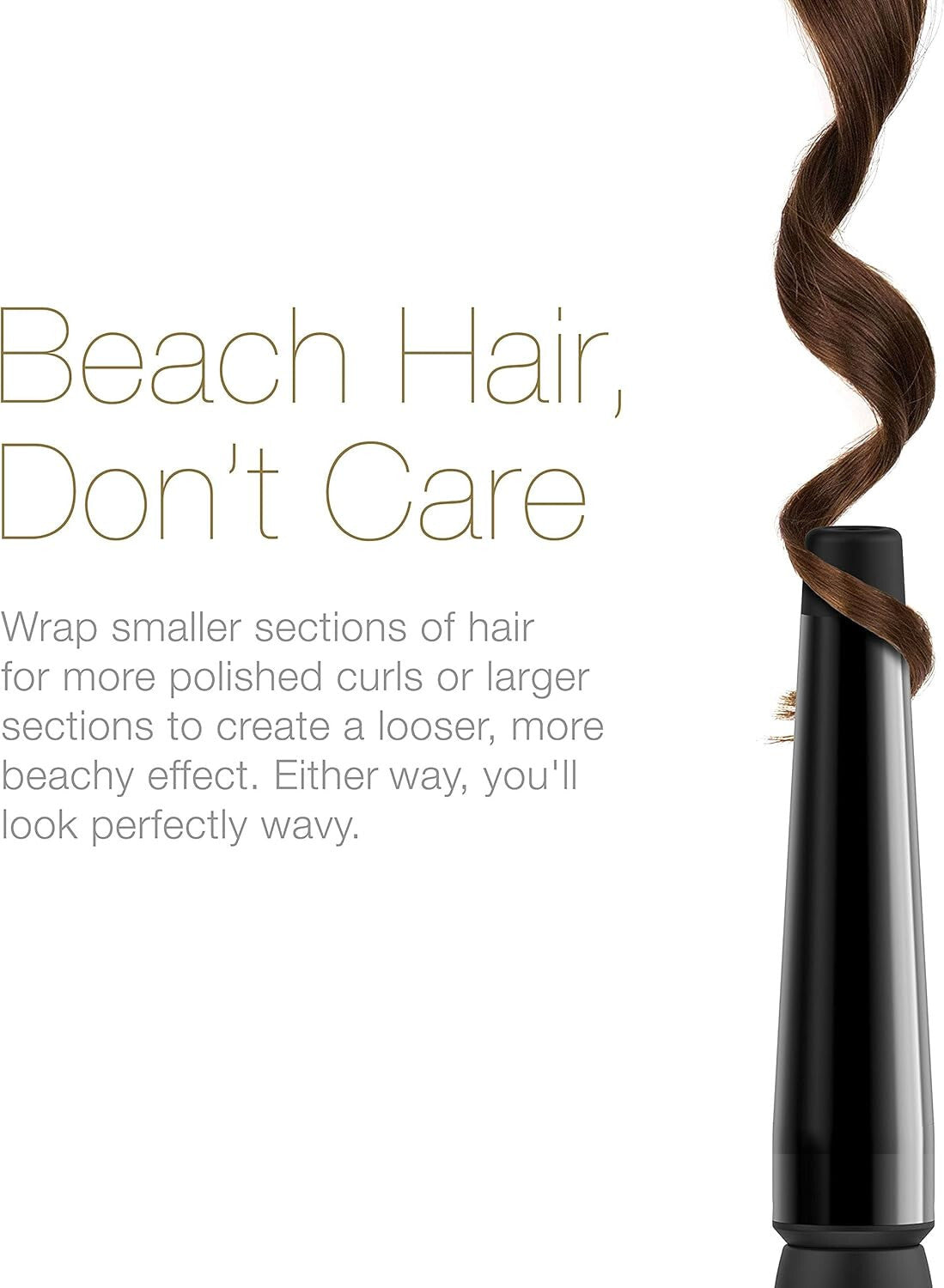 Twist Curl Curling Wand - 1 to 1.5 Inch Professional Hair Wand | Long Short Hair