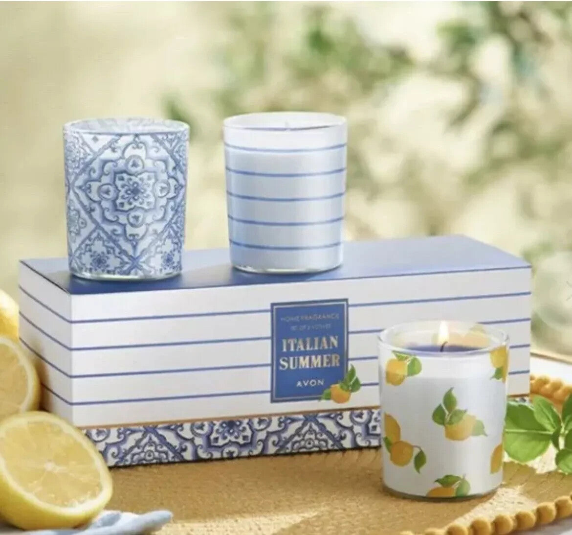 Avon?? Italian Summer Votive Gift Set - 3 x Candle Votives