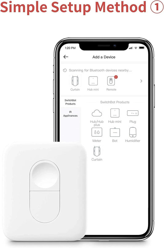 SwitchBot Remote One Touch Button - Compatible with Multiple SwitchBot Devices