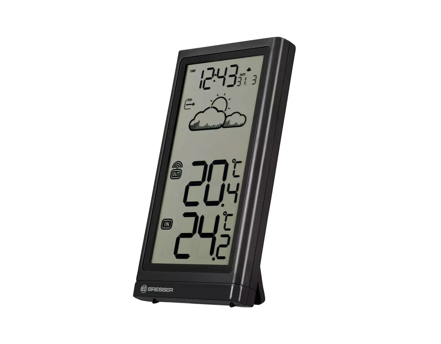 Bresser Weather Station time, date via DCF radio signal in 12 or 24 hour format