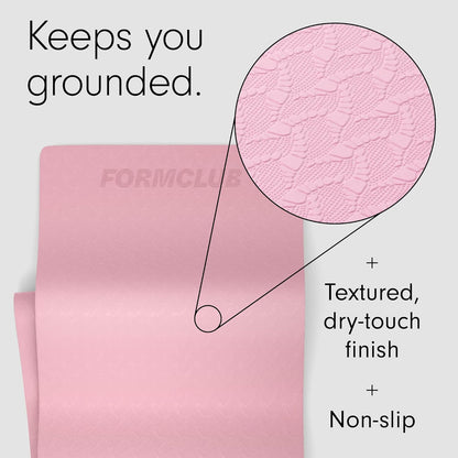 Yoga Mat Gymnastics Pilates Exercise Mat Non-Slip Thic 6MM Exercise Workout Pink