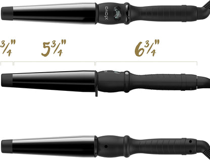 Twist Curl Curling Wand - 1 to 1.5 Inch Professional Hair Wand | Long Short Hair