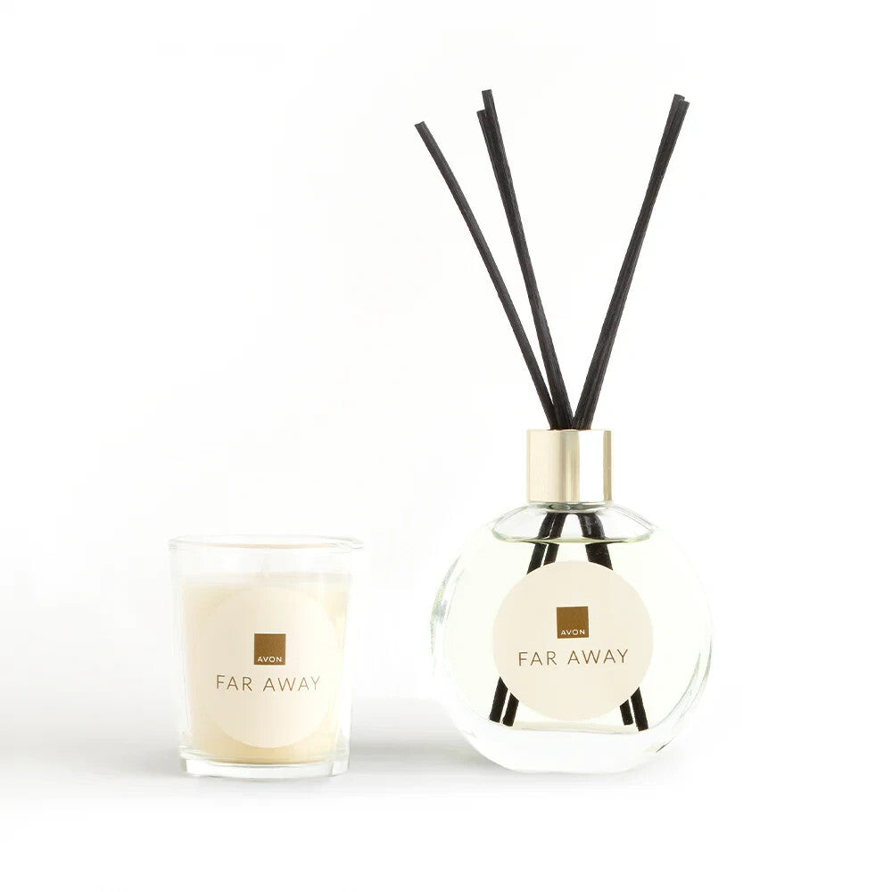 Far Away Home Fragrance Set Votive & Reed Diffuser
