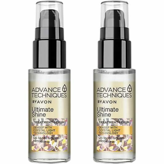 2 x Avon Advance Techniques Ultimate Shine Treatment Serum 30ml