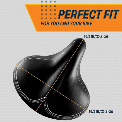 Bike Wide Big Bum Soft Comfort Saddle Bicycle Seat  Oversize Cushion Pad