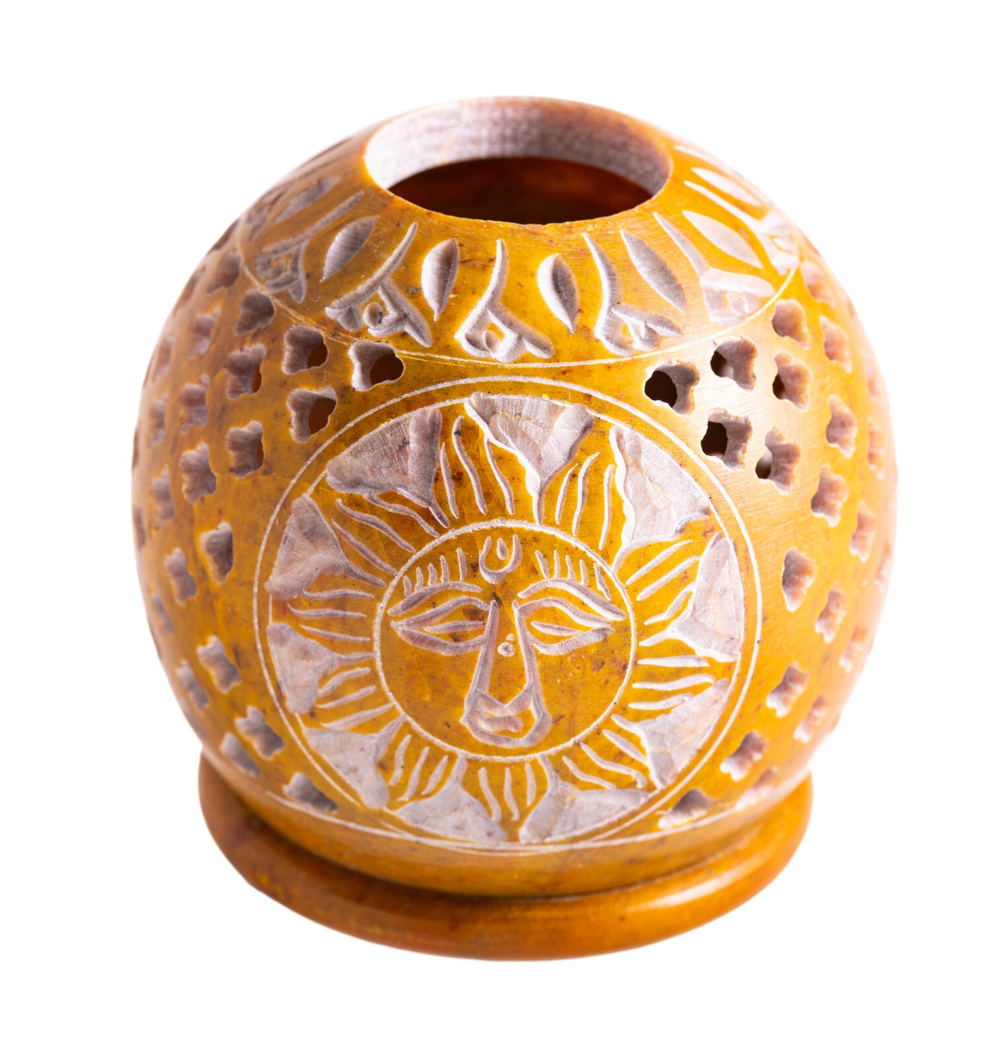 Tealight Holder Sun Yellow | Candle Globe Milford Handmade Nightlights Ritual