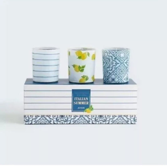 Avon?? Italian Summer Votive Gift Set - 3 x Candle Votives