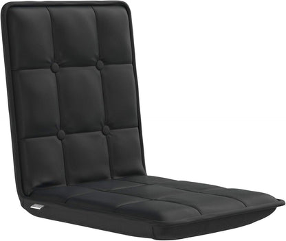 Adjustable Floor Chair, Multi-Angle Backrest, Black, Comfortable for TV, Gaming