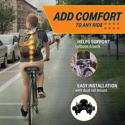 Mountain Bike Seat Saddle Large Cushioned for Road Peloton Exercise Comfort Pad