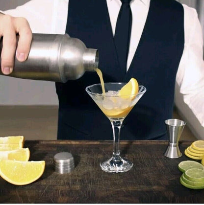 BARVIVO Professional Cocktail Shaker Set - Includes Double Jigger and Two Liquor