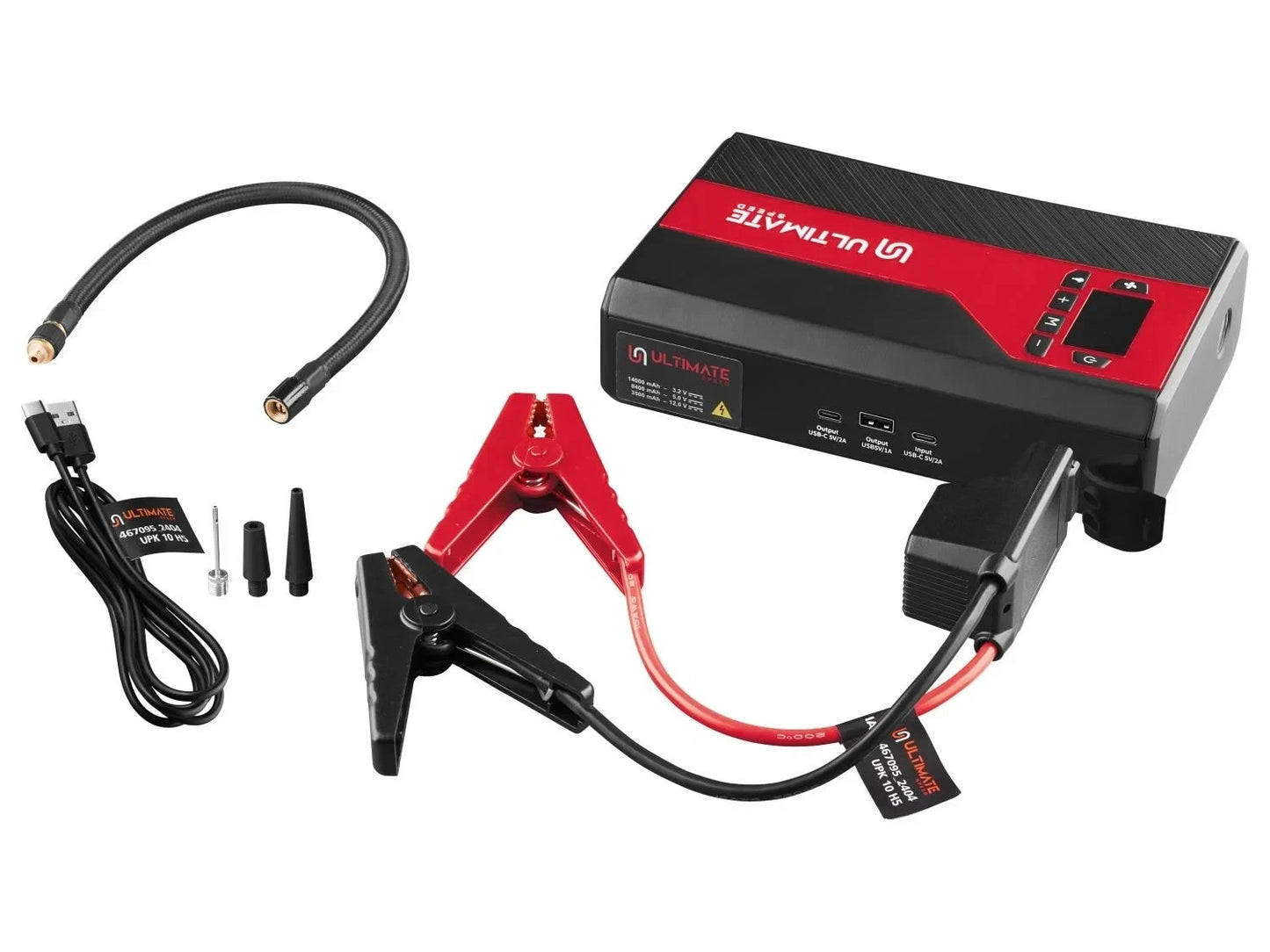 Ultimate Speed 4-in-1 Power Bank with Compressor Jump Starter - UPK 10 H5