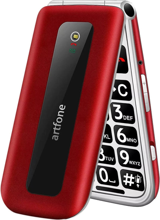 Artfone Senior Flip Mobile Phone for Elderly| big button mobile phone f20