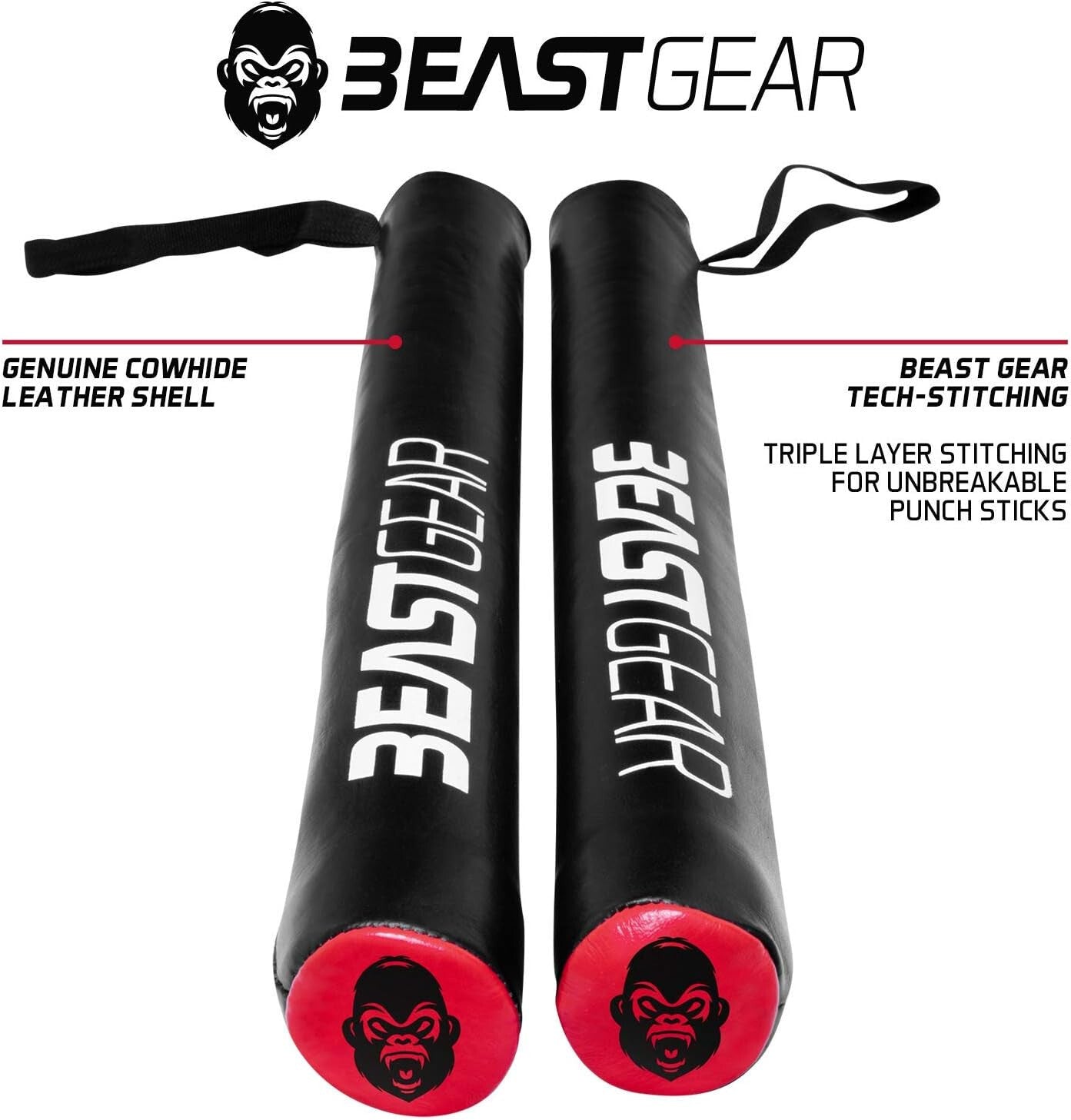 Boxing Punch Sticks - Leather Sports Boxing Gym Boxing Pads | Beast Gear
