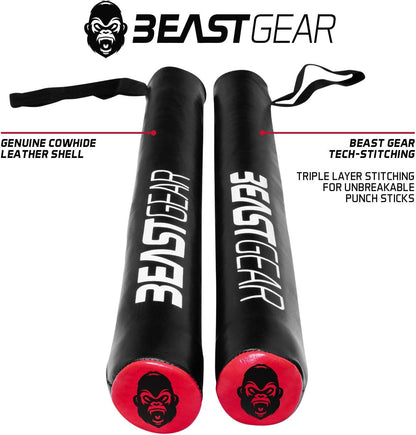 Boxing Punch Sticks - Leather Sports Boxing Gym Boxing Pads | Beast Gear