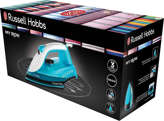 Russell Hobbs 25580 Steam Iron, Self Clean, Ceramic Soleplate, 1800W, 260ml Tank