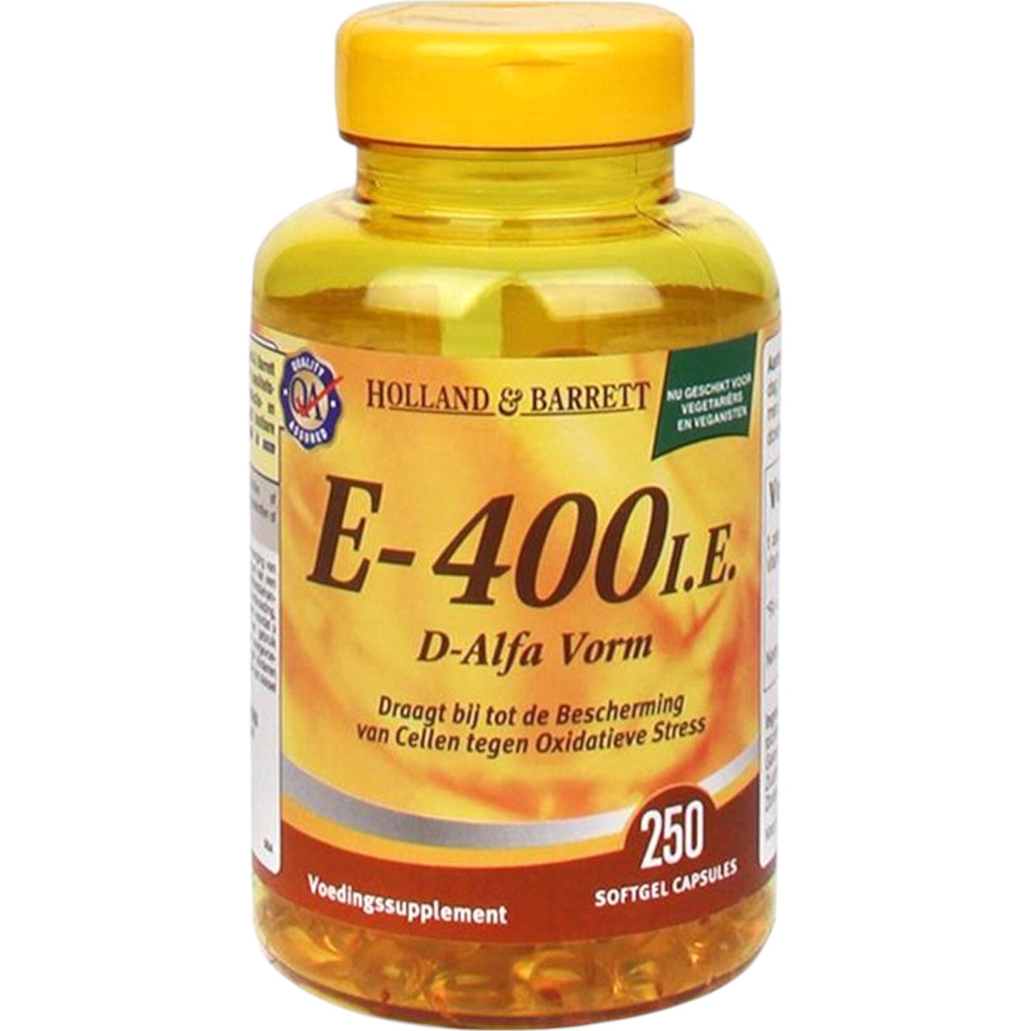 Holland & Barrett Vitamin E 400 IU |Protect Cells | 250 Capsules | 100% Natural