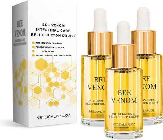 3 x 30ml Bee Venom Intestinal Detox Belly Button Drops
