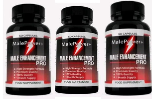 3x Male Power Plus 180 Capsules | Enhancemant Pro | Korean Ginseng & Maca