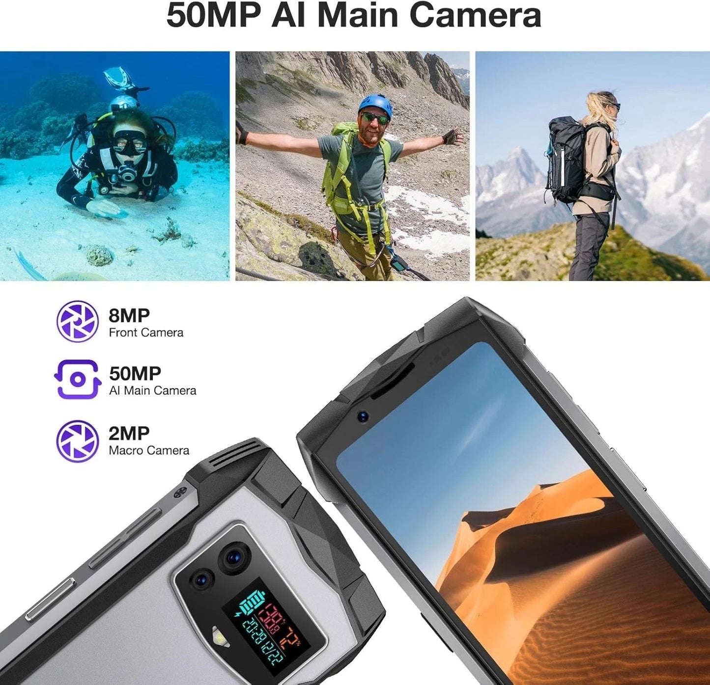 DOOGEE S Mini Rugged Phone 4.5 - Frost Silver