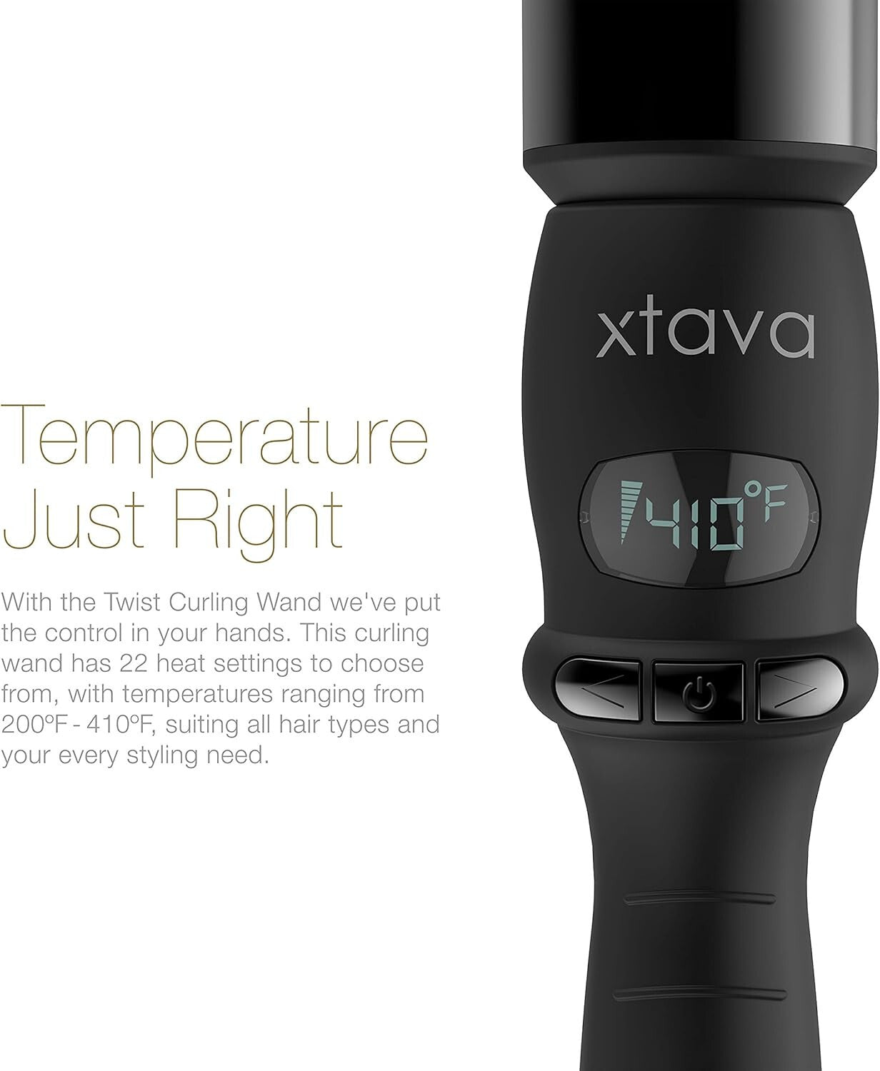 Twist Curl Curling Wand - 1 to 1.5 Inch Professional Hair Wand | Long Short Hair