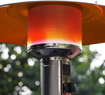Outdoor Patio Heater 8.8KW Propane Gas Outdoor Heater Standing Wheels BIG HORN