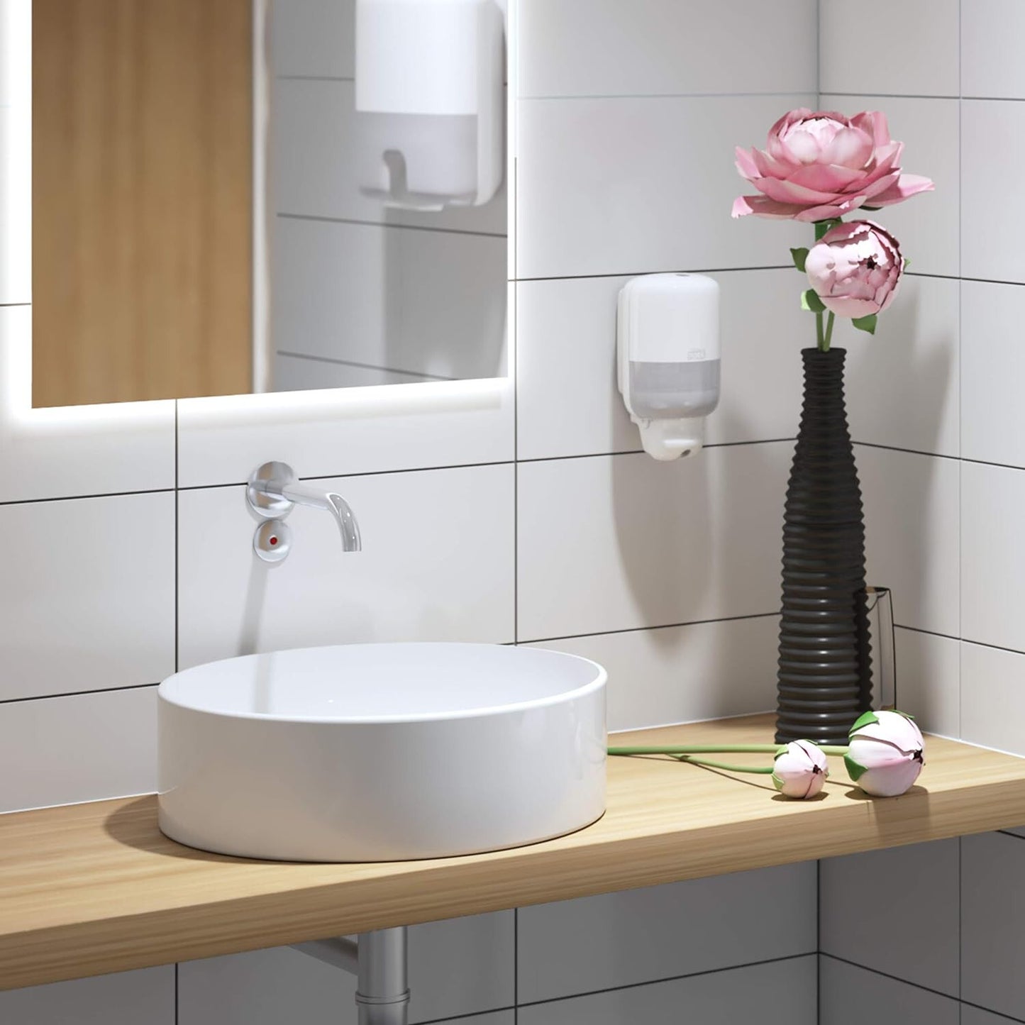 Tork Mini Liquid Soap Wall Mounted Dispenser | S2 White | Liquid & Handwash Soap