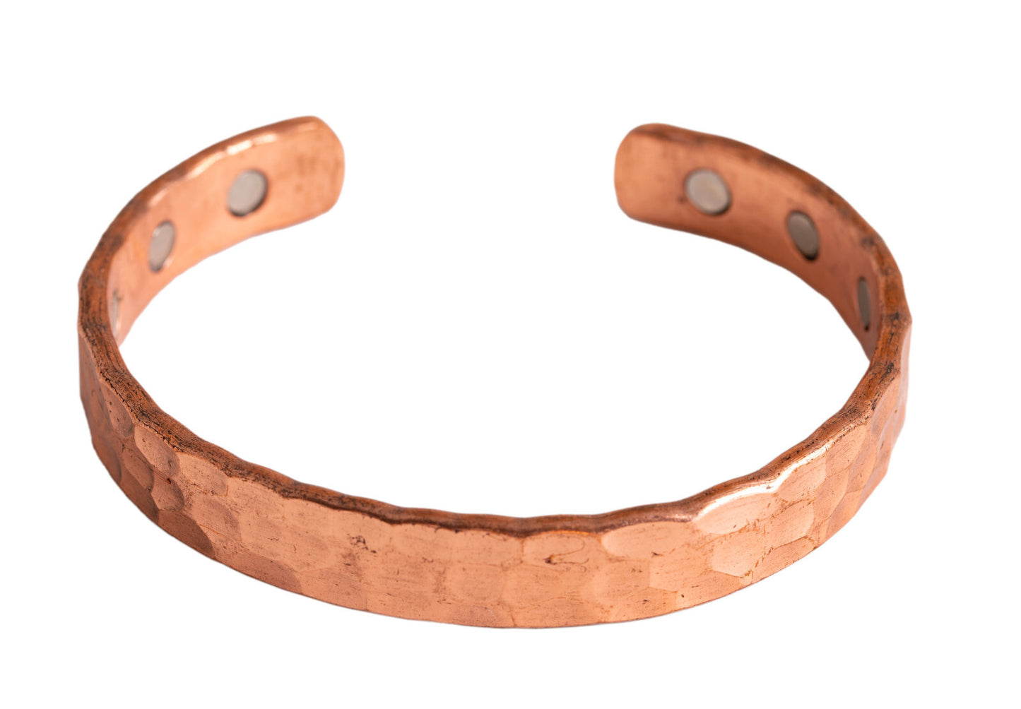 Solid Magnetic Copper Womens Bracelet | 6 Magnets - Arthritis Hand-hammered