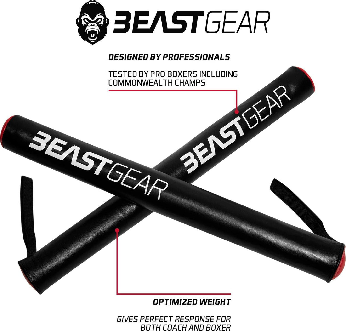 Boxing Punch Sticks - Leather Sports Boxing Gym Boxing Pads | Beast Gear