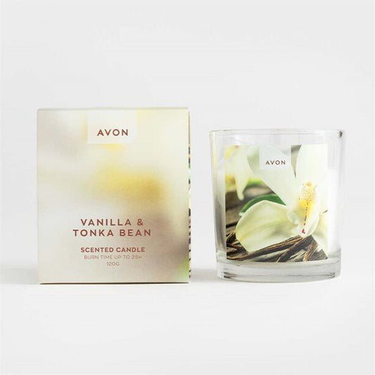 Avon Vanilla & Tonka Bean Candle BNIB LAST UPTO 25 HOURS