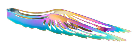 Rainbow Angel Wing Tongs | Extra Large | Burning Shisha Clipper Quality