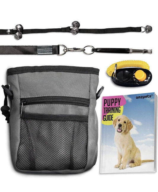 Dog Training Set | Puppy Supplies Starter Kit & Dogs Clicker | Treat Pouch Bag