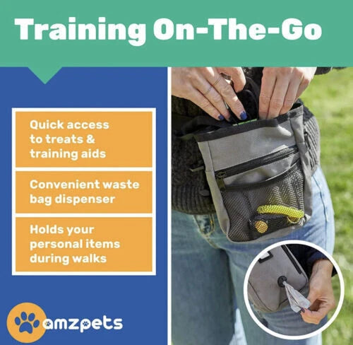 Dog Training Set | Puppy Supplies Starter Kit & Dogs Clicker | Treat Pouch Bag