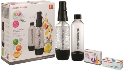 Morphy Richards Soda System Sparkling Fizzy Water Soda Stream Twin Pack