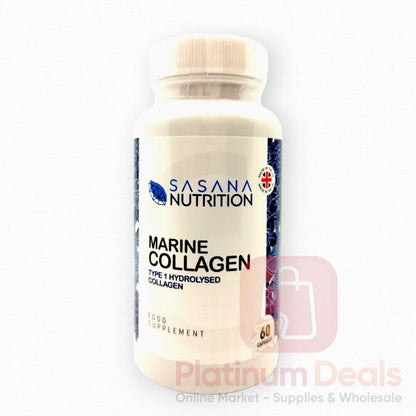 Hydrolised Marine Collagen Capsules 1000mg Type 1 Pure Max Strength Skin Hair