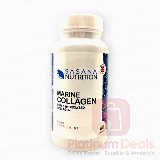 Hydrolised Marine Collagen Capsules 1000mg Type 1 Pure Max Strength Skin Hair