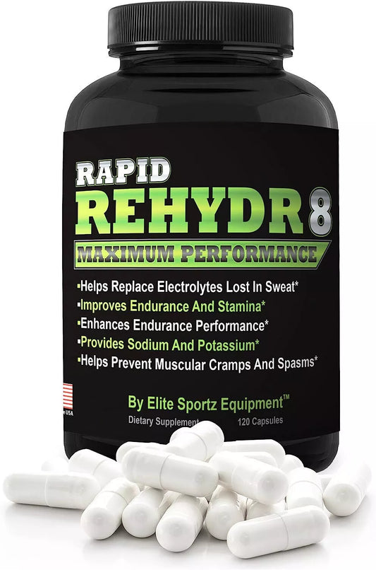Elite Electrolytes Rehydr8 | Enhace Energy | Keto Diet Supplement 120 Capsules