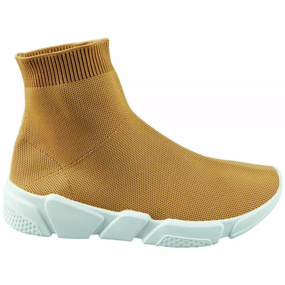 Ladies Running Trainers Womens Sock Fitness Sports Slip On Gym Pumps Shoes Size