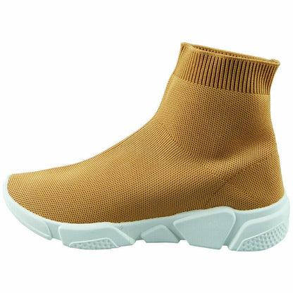 Ladies Running Trainers Womens Sock Fitness Sports Slip On Gym Pumps Shoes Size
